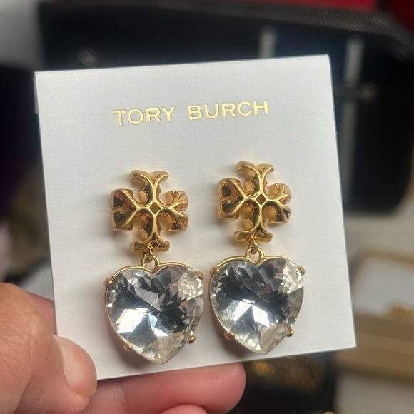 Tory Burch Heart Drop Earrings - Picture 2 of 5